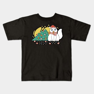 Festive Furry Feline Fun Kids T-Shirt